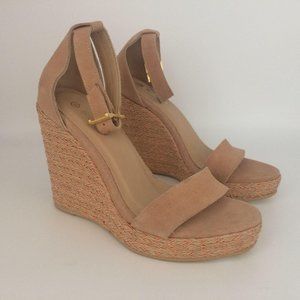 Kaanas Eleuthera Metallic Yute Wedge Shoe 6